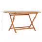 Preview: Gartentisch Klappbar 160×80×75 cm Massivholz Teak