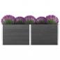 Preview: ARDEBO.de - Garten-Hochbeet 250 x 50 x 91 cm WPC Grau