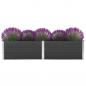 Preview: ARDEBO.de - Garten-Hochbeet 250 x 100 x 54 cm WPC Grau