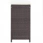 Preview: 7-tlg. Gartenbar-Set mit Auflagen Poly Rattan Braun