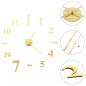 Preview: 3D-Wanduhr Modernes Design 100 cm XXL Golden