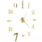 Preview: 3D-Wanduhr Modernes Design 100 cm XXL Golden