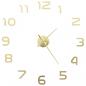 Preview: 3D-Wanduhr Modernes Design 100 cm XXL Golden