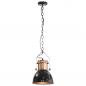 Preview: Deckenlampe 2 Stk. Schwarz Rund E27