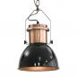 Preview: Deckenlampe 2 Stk. Schwarz Rund E27