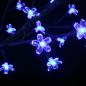 Preview: Weihnachtsbaum 120 LEDs Blaues Licht Kirschblüten 150 cm