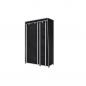 Preview: Faltbarer Stoffschrank Schwarz 110 x 45 x 175 cm 