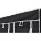 Preview: Faltbarer Stoffschrank Schwarz 110 x 45 x 175 cm 