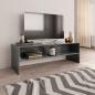 Preview: ARDEBO.de - TV-Schrank Hochglanz-Grau 120x40x40 cm Holzwerkstoff