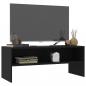 Preview: TV-Schrank Schwarz 100x40x40 cm Holzwerkstoff