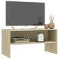 Preview: TV-Schrank Sonoma-Eiche 80x40x40 cm Holzwerkstoff