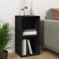 Preview: Schallplatten-Aufbewahrungsbox Schwarz 71x34x36cm Holzwerkstoff