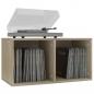 Preview: Schallplatten-Aufbewahrungsbox Sonoma Eiche 71x34x36 cm