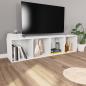 Preview: Bücherregal/TV-Schrank Weiß 36×30×143 cm Holzwerkstoff