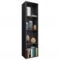 Preview: Bücherregal/TV-Schrank Schwarz 36x30x143 cm Holzwerkstoff