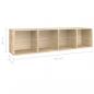 Preview: Bücherregal/TV-Schrank Sonoma-Eiche 36x30x143 cm Holzwerkstoff