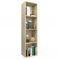 Preview: Bücherregal/TV-Schrank Sonoma-Eiche 36x30x143 cm Holzwerkstoff