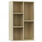 Preview: Bücherregal/Sideboard Sonoma Eiche 50x25x80 cm Holzwerkstoff