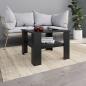 Preview: ARDEBO.de - Couchtisch Schwarz 60x60x42 cm Holzwerkstoff