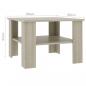 Preview: Couchtisch Sonoma-Eiche 60x60x42 cm Holzwerkstoff