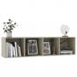 Preview: Bücherregal/TV-Schrank Sonoma-Eiche 143×30×36 cm