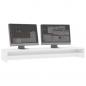 Preview: Monitorständer Hochglanz-Weiß 100x24x13 cm Holzwerkstoff