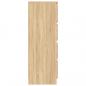 Preview: Sideboard Sonoma-Eiche 60x35x98,5 cm Holzwerkstoff