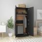 Preview: Kleiderschrank Schwarz 80x52x180 cm Holzwerkstoff