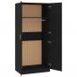 Preview: Kleiderschrank Schwarz 80x52x180 cm Holzwerkstoff