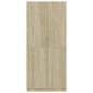 Preview: Kleiderschrank Sonoma-Eiche 80x52x180 cm Holzwerkstoff