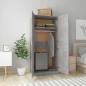 Preview: Kleiderschrank Betongrau 80x52x180 cm Holzwerkstoff