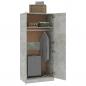 Preview: Kleiderschrank Betongrau 80x52x180 cm Holzwerkstoff