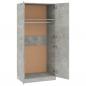 Preview: Kleiderschrank Betongrau 80x52x180 cm Holzwerkstoff