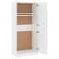 Preview: Kleiderschrank Hochglanz-Weiß 80x52x180 cm Holzwerkstoff