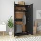 Preview: Kleiderschrank Schwarz 90x52x200 cm Holzwerkstoff