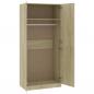 Preview: Kleiderschrank Sonoma-Eiche 90x52x200 cm Holzwerkstoff