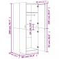 Preview: Kleiderschrank Sonoma-Eiche 90x52x200 cm Holzwerkstoff