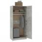 Preview: Kleiderschrank Betongrau 90x52x200 cm Holzwerkstoff