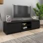 Preview: ARDEBO.de - TV-Schrank Schwarz 140x40x35,5 cm Holzwerkstoff