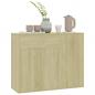 Preview: Sideboard Sonoma-Eiche 88x30x70 cm Holzwerkstoff