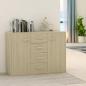 Preview: ARDEBO.de - Sideboard Sonoma-Eiche 88x30x65 cm Holzwerkstoff