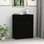 Preview: ARDEBO.de - Sideboard Schwarz 60x30x75 cm Holzwerkstoff