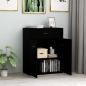 Preview: Sideboard Schwarz 60x30x75 cm Holzwerkstoff