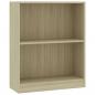 Preview: Bücherregal Sonoma-Eiche 60x24x76 cm Holzwerkstoff