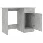 Preview: Schreibtisch Betongrau 100x50x76 cm Holzwerkstoff