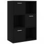 Preview: Lagerschrank Schwarz 60x29,5x90 cm Holzwerkstoff