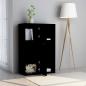 Preview: Lagerschrank Schwarz 60x29,5x90 cm Holzwerkstoff