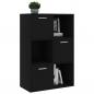 Preview: Lagerschrank Schwarz 60x29,5x90 cm Holzwerkstoff