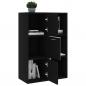 Preview: Lagerschrank Schwarz 60x29,5x90 cm Holzwerkstoff