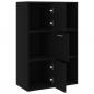 Preview: Lagerschrank Schwarz 60x29,5x90 cm Holzwerkstoff